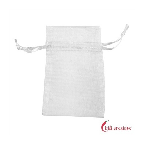 Organza-Beutel 15 x 24 cm weiß VE 50 Stück