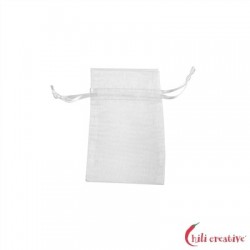 Organza-Beutel 7,5 x 10 cm weiß VE 50 Stück