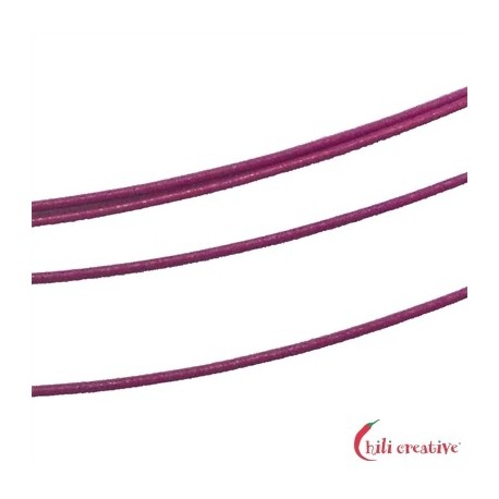 Stahlreif  rosa 50 cm mehrere dünne Kordeln Dreh-Verschluss