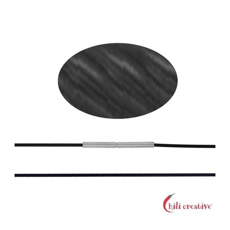 Stahlreif eine dicke Kordel schwarz 50 cm Bajonett-Verschluss