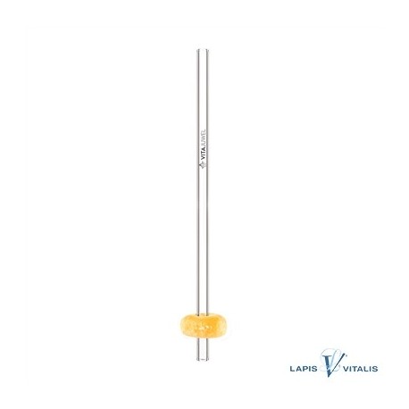VitaJuwel Crystal Straw Orangencalcit (Glas-Trinkhalm mit Edelstein)