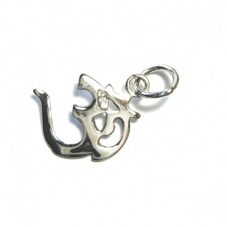 Anhänger Om 1,4 cm 925er Silber