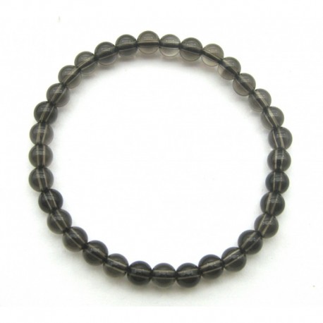 Kugel-Armband Rauchquarz 4 mm Kindergröße