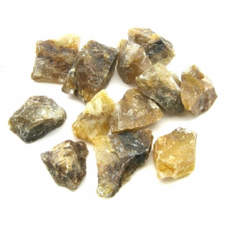 Bergkristall mit Eisenoxid Golden Healer 3 - 6 cm Chips VE 1 Kg