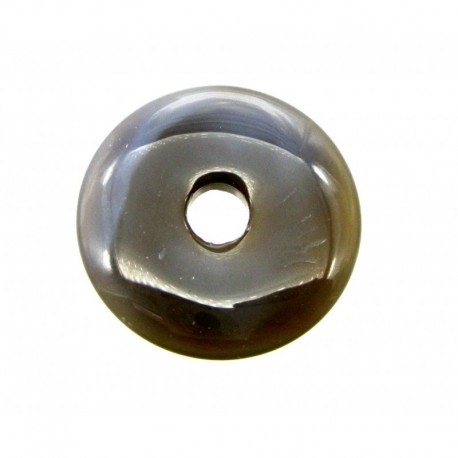 Donut Achat grau-braun 40 mm