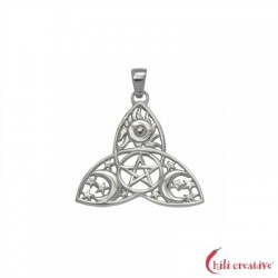 Anhänger Allumfassende Harmonie Silber ca 3,5 cm