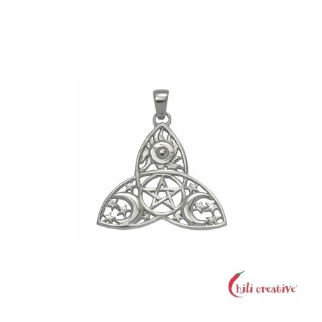 Anhänger Allumfassende Harmonie Silber ca 3,5 cm