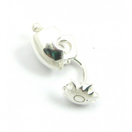 Anhänger Wechselsystem Sonne 18 mm 925er Silber für frontgebohrte Steine