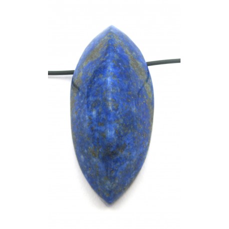 Navette gebohrt Lapislazuli 15 x 20 x 45 mm