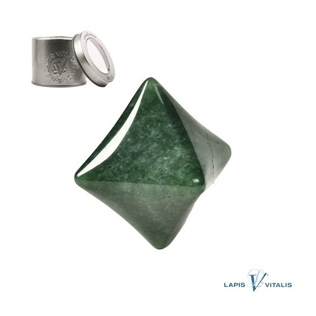 Achtsamkeitskristall Grünquarz groß 6 x 6 cm