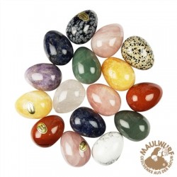 Eier gemischte Steinsorten 4,1 cm VE 16 Stück