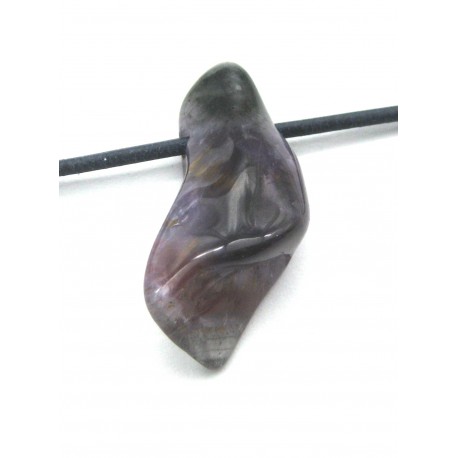 Trommelstein gebohrt Auralit