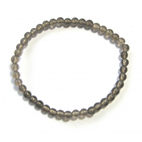 Kugel-Armband Rauchquarz 4 mm