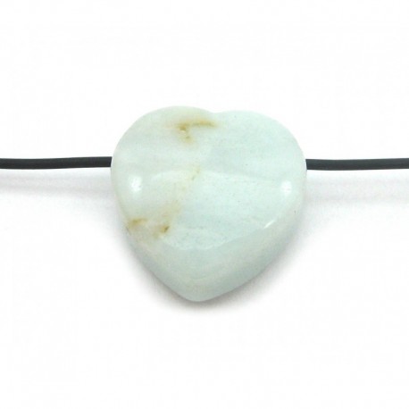 Herz gebohrt Amazonit 20 mm