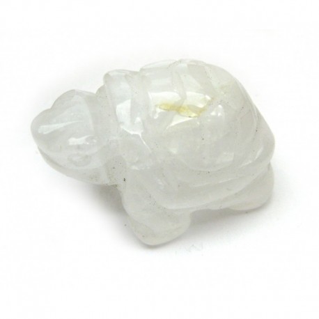 Tiergravur Schildkröte Schneequarz 3,5 cm