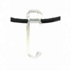 Bergkristallspitze gebohrt poliert klar klein 2 cm