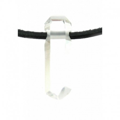 Bergkristallspitze gebohrt poliert klar klein 2 cm