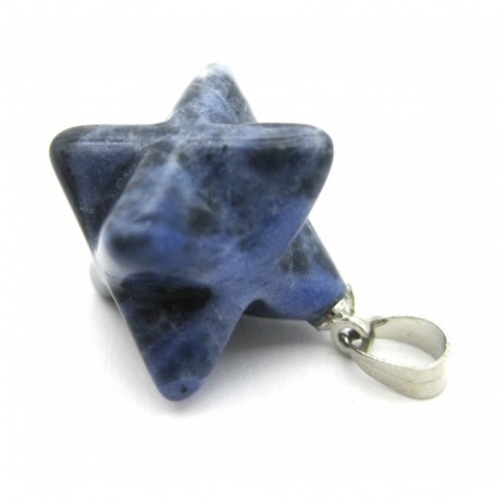 Merkaba-Anhänger Sodalith 15 mm