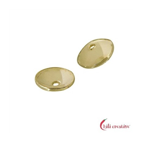 Halbschale Classic 3 mm 925er Silber vergoldet VE 92 Stück