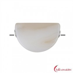 Halbrund Achat gebohrt 3,0 x 2,5cm 925er Silber rhodiniert