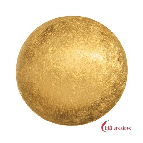 Halbkugel 925er Silber vergoldet matt 25 mm