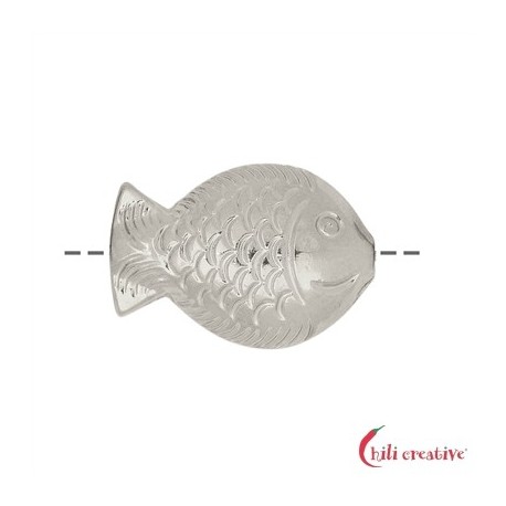 Fisch 25 x 18 mm 925er Silber VE 1 Stück