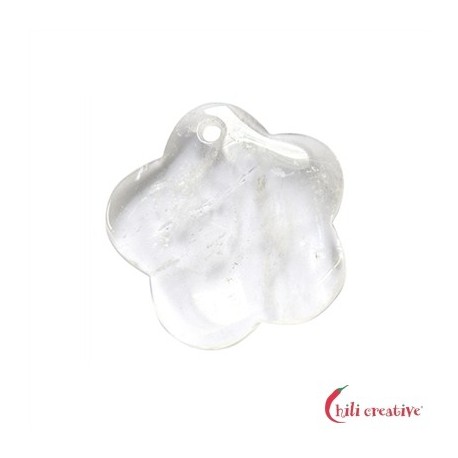 Blüte Bergkristall frontgebohrt 4,8 cm