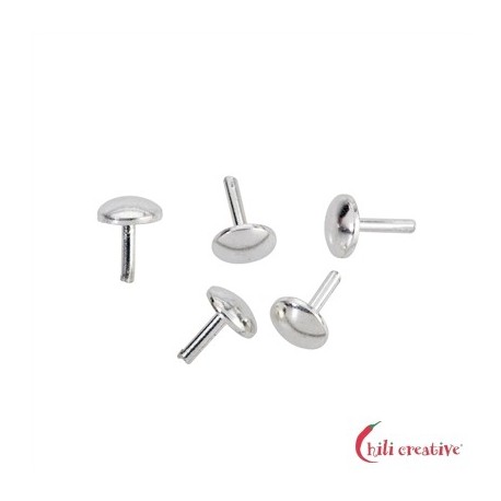 Abdeckung mit Stift für Bohrlöcher 925er Silber VE 20 Stück