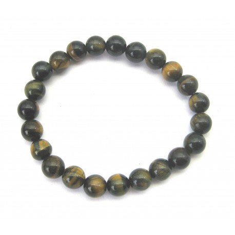 Kugel-Armband Tiger-Falkenauge 8 mm