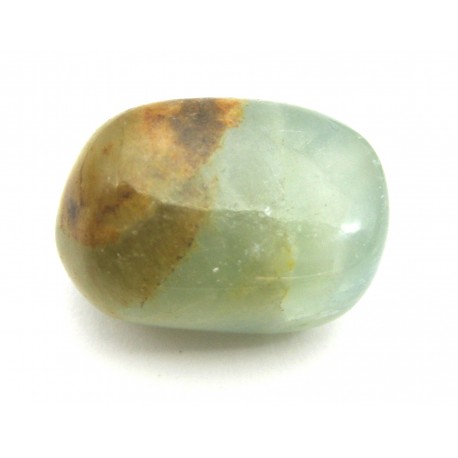 Trommelstein Aragonit-Calcit blau-grün-braun 1 Stück