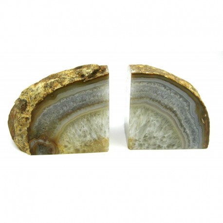 Buchstütze Achat 1 Paar 10 - 12 cm