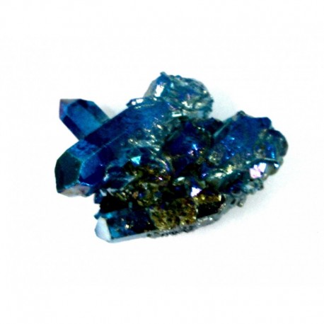 Rohsteine Gruppe Aqua Aura blau Bergkristall behandelt 4 - 5 cm