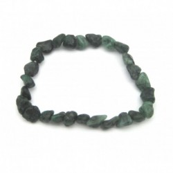 Nugget-Armband kleine Steine Smaragd 8 - 10 mm