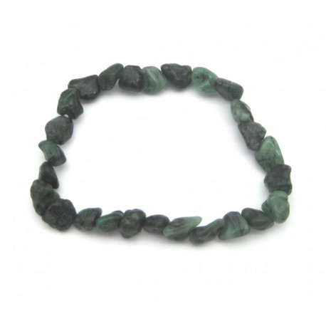 Nugget-Armband kleine Steine Smaragd 8 - 10 mm