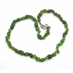 Nugget-Kette Peridot 6 - 8 mm 40 - 45 cm lang (Verlängerungskettchen)