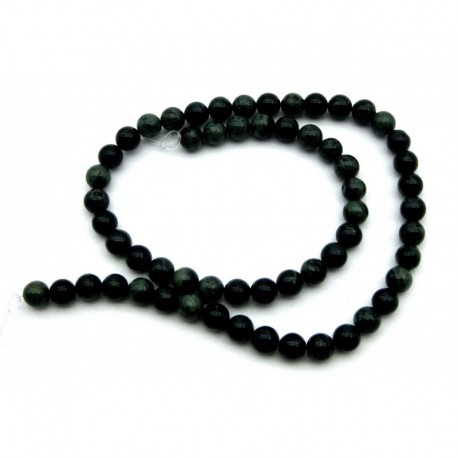 Strang Kugel Rhyolith Kabambastein 6 mm