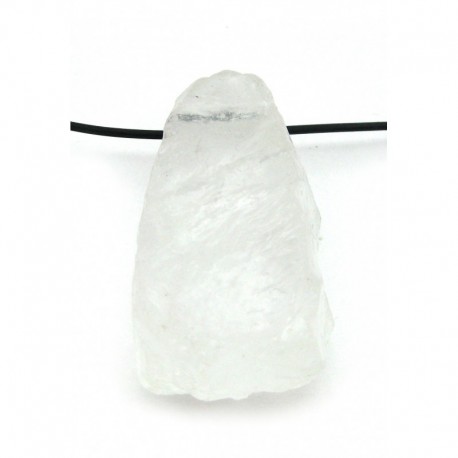 Rohstein gebohrt Bergkristall 4 cm