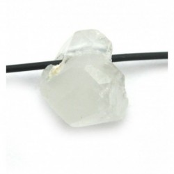 Rohstein gebohrt Phenakit Kristall teiltransparent 12-15 mm