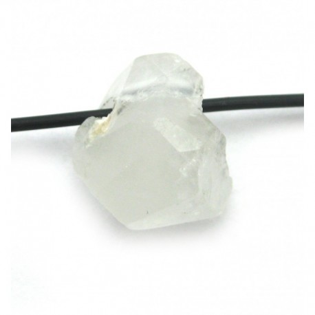 Rohstein gebohrt Phenakit Kristall teiltransparent 12-15 mm