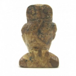 Tier-Gravur Eule Landschaftsmarmor 3 cm