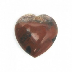 Herz Jaspis rot 25 mm