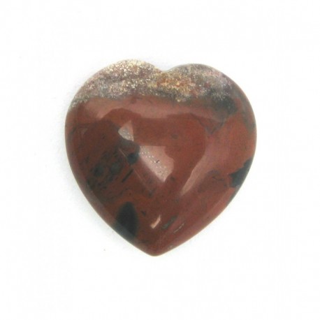 Herz Jaspis rot 25 mm