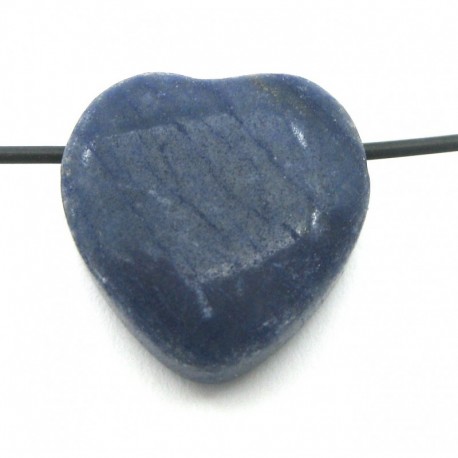 Herz gebohrt Blauquarz 20 mm