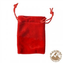 Samtbeutel, 14 x 20 cm rot VE 50 Stück