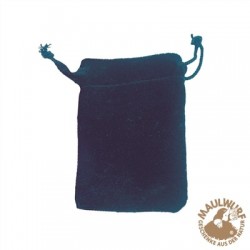 Samtbeutel, 14 x 20 cm blau VE 50 Stück
