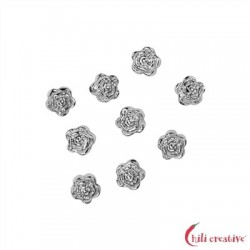Röslein 6 mm 925er Silber VE 9 Stück