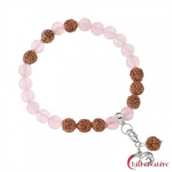 Armband Mala Rosenquarz (Liebe)