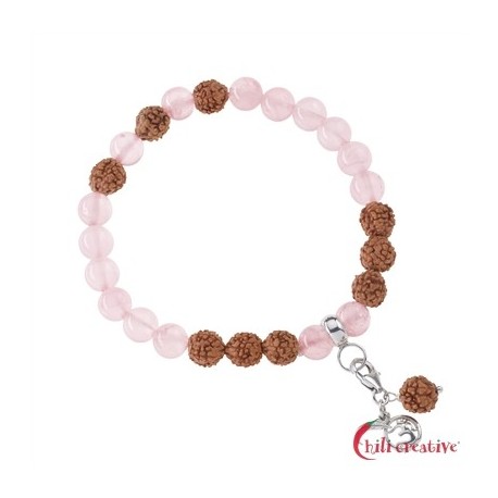 Armband Mala Rosenquarz (Liebe)