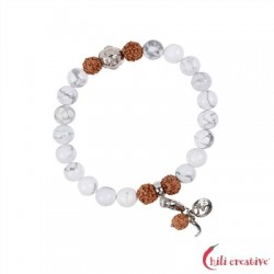 Armband Mala Magnesit (Gelassenheit)