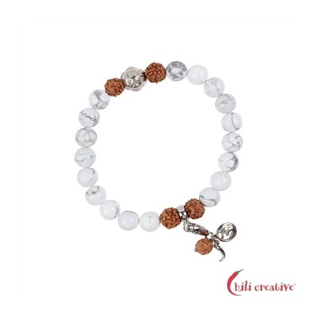 Armband Mala Magnesit (Gelassenheit)